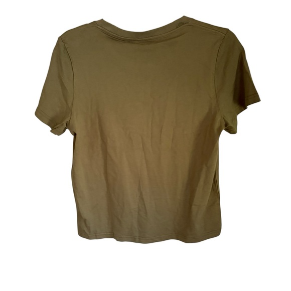 Olive Green Graphic Tee - Time to Coffee - Picture 3 of 3